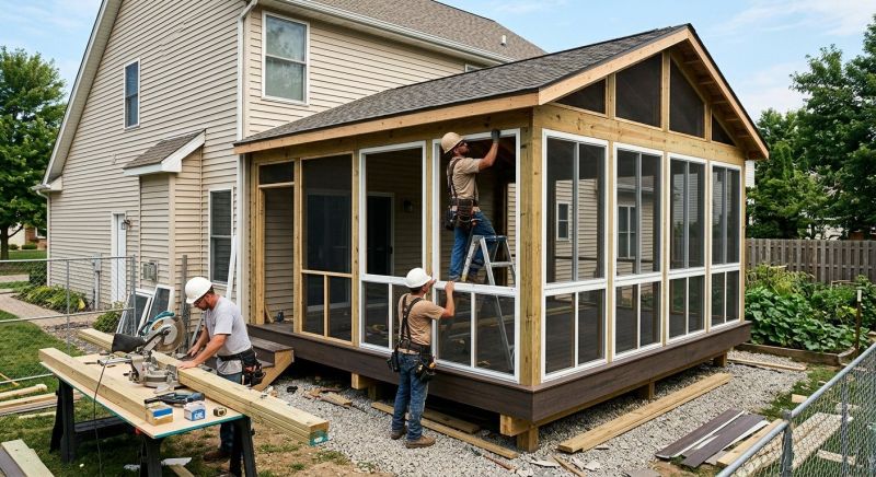 Deck Enclosure Installation in Arvada, CO