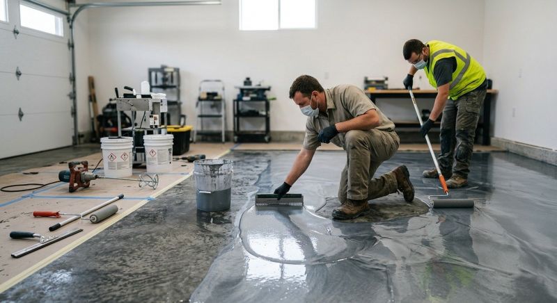 Epoxy Coating Installation in Fairfax, VA