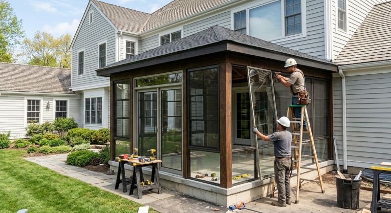 Porch Enclosure Installation in Arvada, CO
