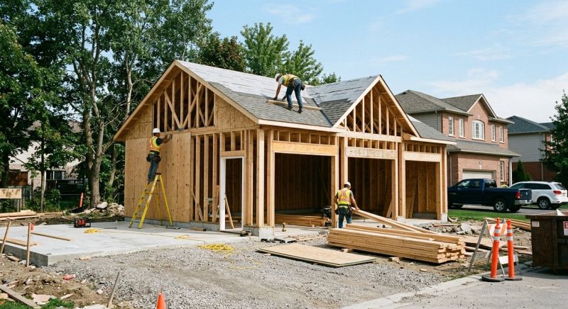 Two Story Garage Construction in Summerville, SC