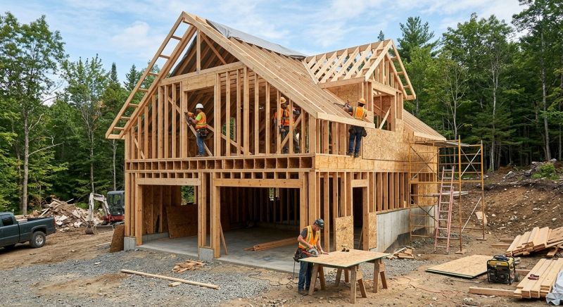 Two Story Garage Construction in Summerville, SC