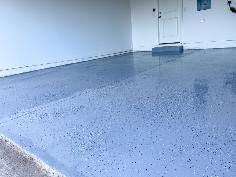Speckled Garage Floor Painting in Frederick, MD